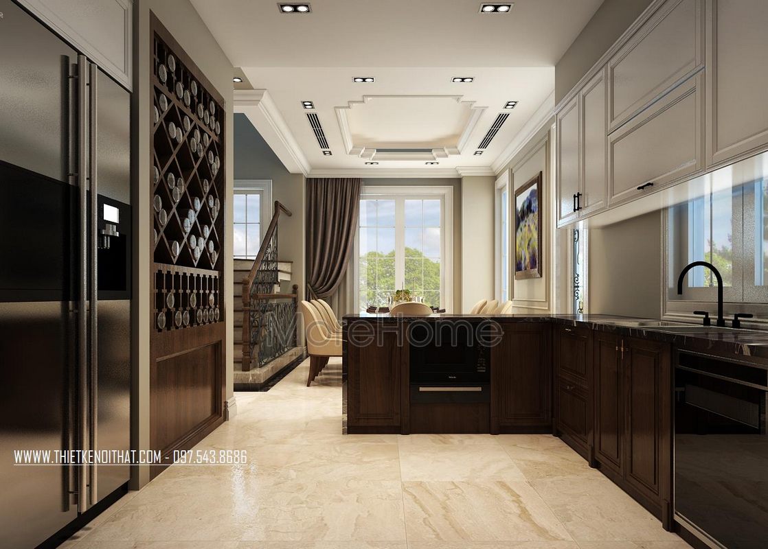 Thiết kế nội thất biệt thự Vinhomes Riverside Long Biên Hà Nội